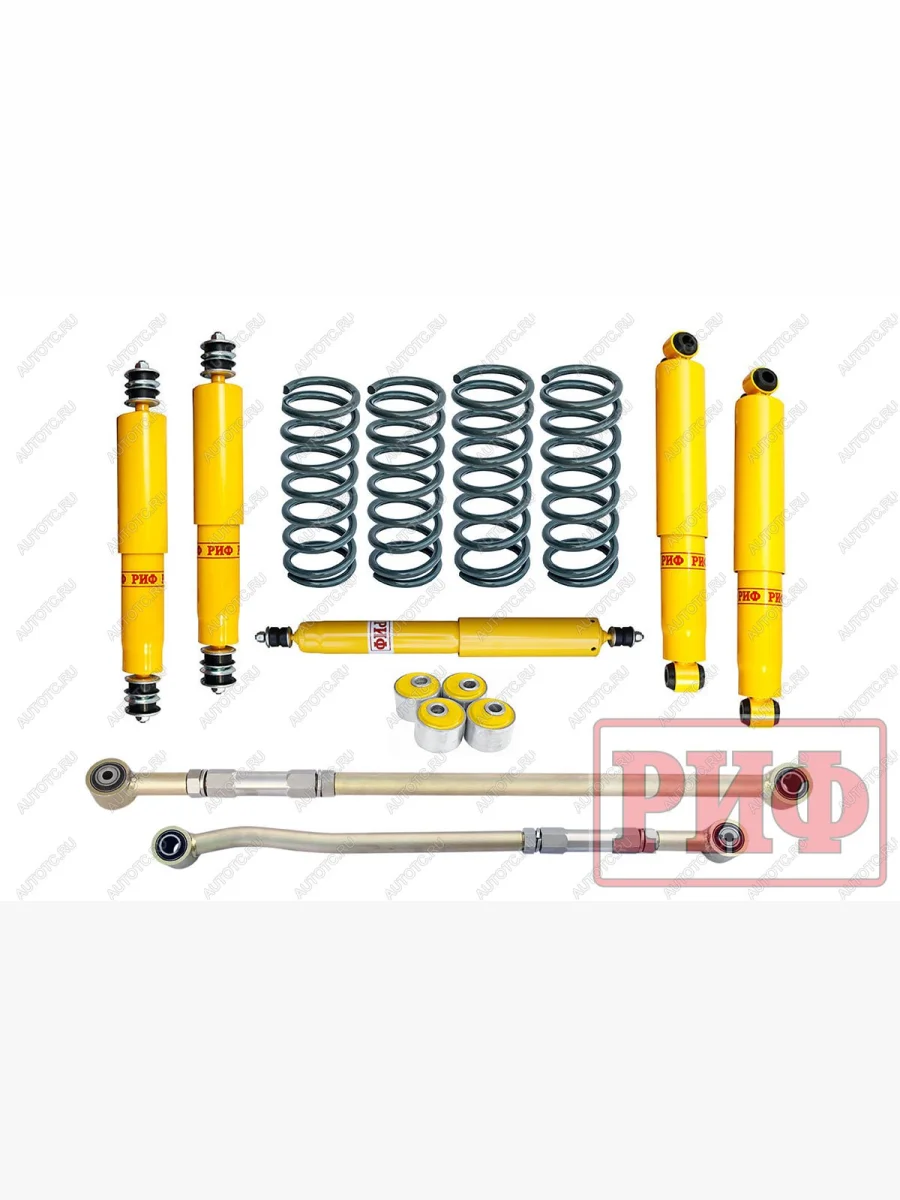 Лифт-комплект РИФ Nissan Safari (Patrol) Y60 и Y61 до 2000 года средний лифт 50 мм (правый руль)  rif-y60-b-r  в Воронеже Воронежской области