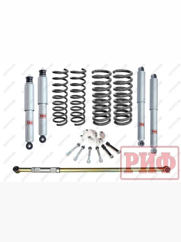 Лифт-комплект РИФ газовый ВАЗ Нива 2121, 21213 лифт 50 мм +50-100 кг  rif-niv-g