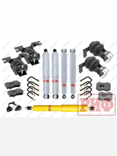 Лифт-комплект газовый с пневмоподвеской РИФ для ГАЗ Соболь 2018+ 30 мм  rif-gaz-p18-g