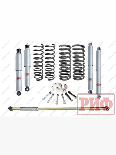 Лифт-комплект РИФ газовый ВАЗ Нива 21214 лифт 50 мм +0-50 кг  rif-nva-a-g