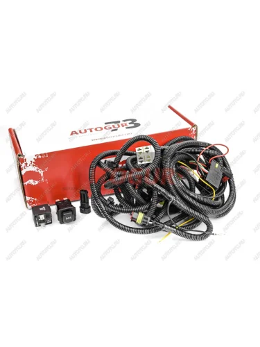 Комплект подключения электроблокировки на УАЗ с автоотключением (ам с электронным спидометром)  кпээ