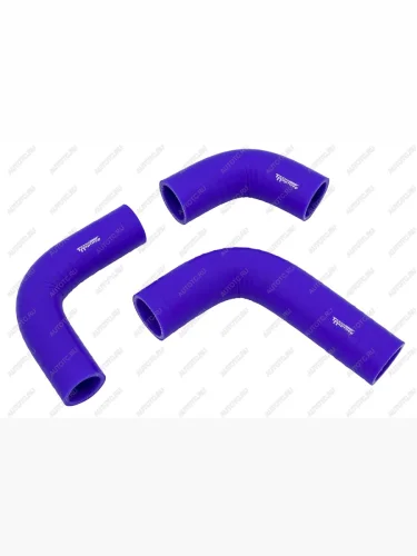 Патрубки радиатора УАЗ-452 Буханка (инжектор) дв. 4213 силикон армированный.(3 шт)  451-1303028