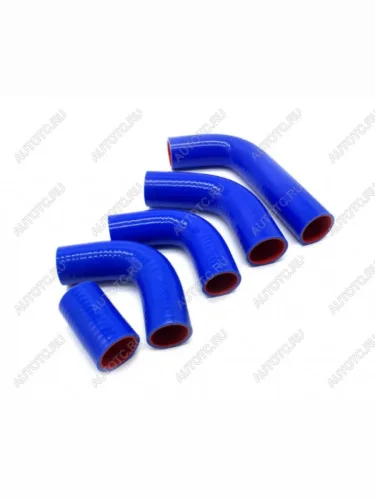 Патрубки радиатора УАЗ Хантер, дв.ЗМЗ-409, инжектор (5 шт) силикон армир.  19167