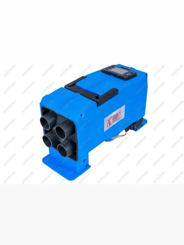 Автономный воздушный отопитель (переносной) 5kW12V24V, 4 выхода, пластик. корпус (синий,узкий )  7514