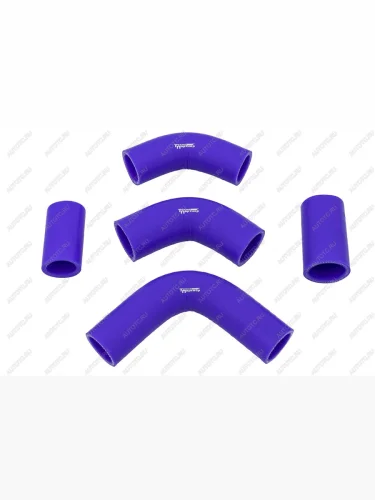 Патрубки радиатора УАЗ-469452 Буханка дв.4215 (100л.с.) силикон.армированный (5 шт)  у3160-452469-100