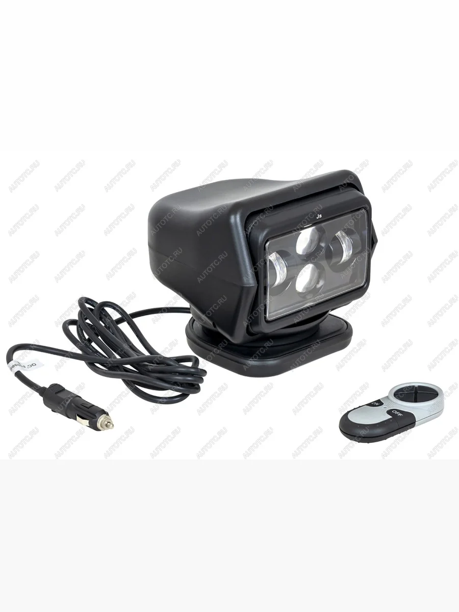 Фара-искатель 12V 60W LED с дистанционным управлением, черный,цок-H3 (180х180х175мм) на магните  ch015-60w-bl  в Самаре Самарской области