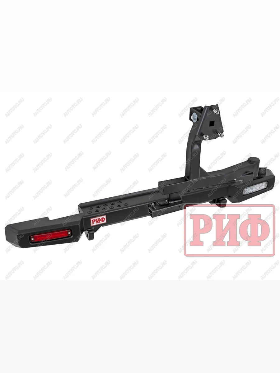 Бампер силовой задний (с фонарями, калиткой, возможностью установки фаркопа, лифт 65 мм) РИФ Уаз 315195 Хантер (2003-2025) (черный)  с доставкой в г. Керчь