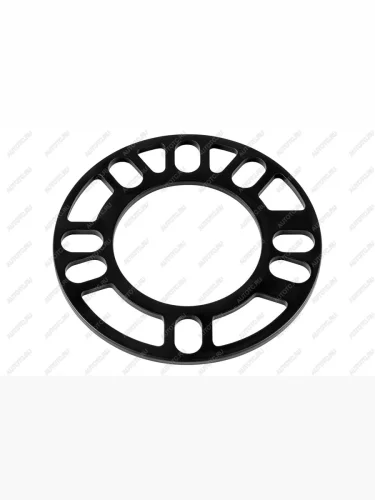 Проставка колесная пластина 4-114,3мм4-100мм5-114,3мм5-100мм , h-5 мм (1шт) черная , алюминий  ws-121