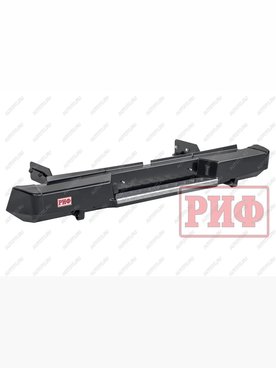 Бампер силовой задний РИФ Mitsubishi L200 5 KK,KL рестайлинг (2018-2022) (черный)  с доставкой в г. Керчь