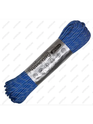 Паракорд 550 CORD nylon 30м световозвращающий (blue)  550.n30.lm.bl