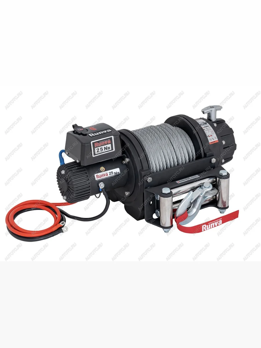 Лебёдка электрическая (12V 25000 lbs 11340 кг) (влагозащищенная) RUNVA MG HS 2 AS33 (2024-2025) (стальной трос)  в Керчи Республика Крым