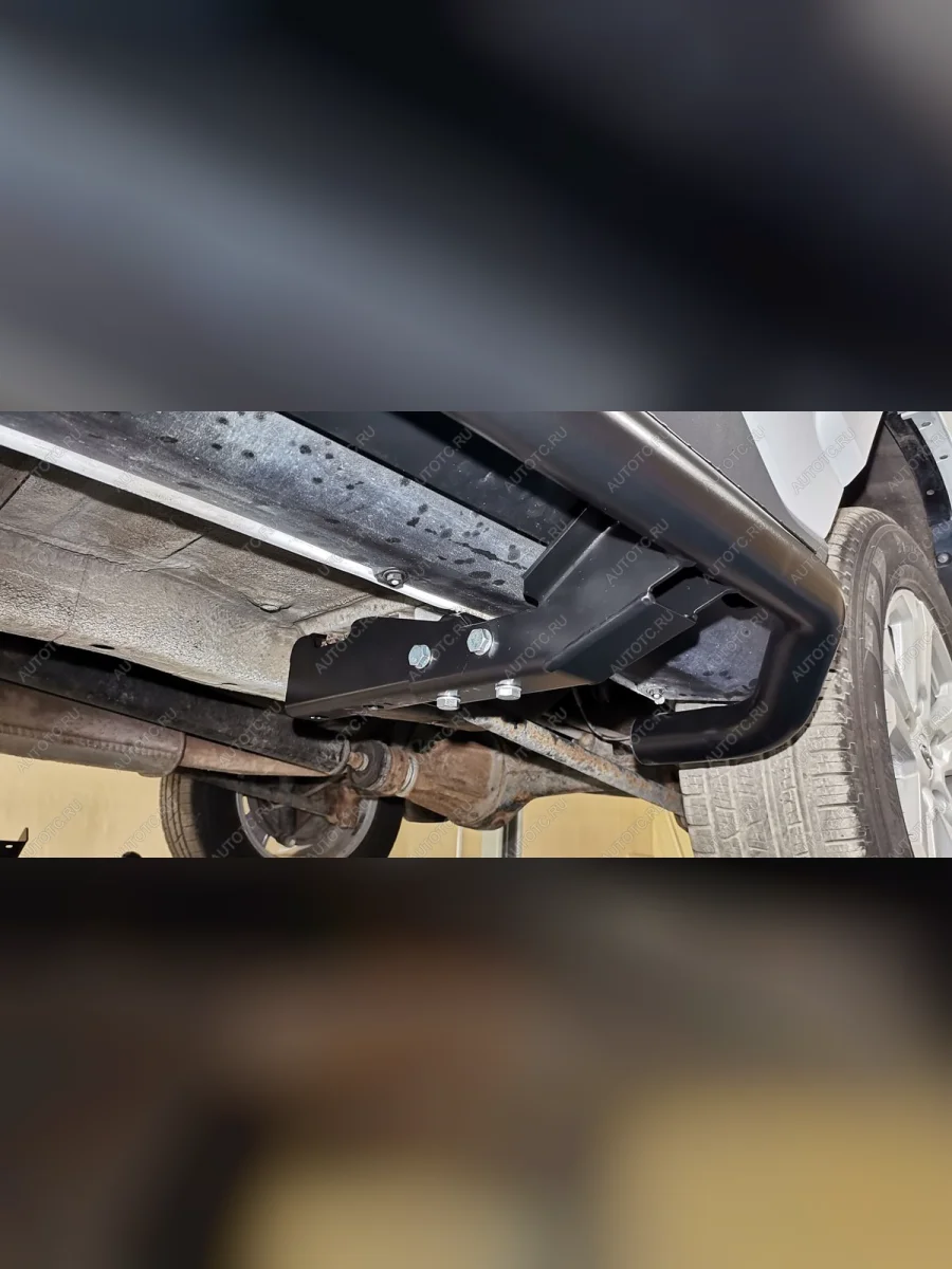 Пороги силовые РИФ Лада ВАЗ Нива Трэвел (212300-80) (2021-2025) (черные)  в Самаре Самарской области