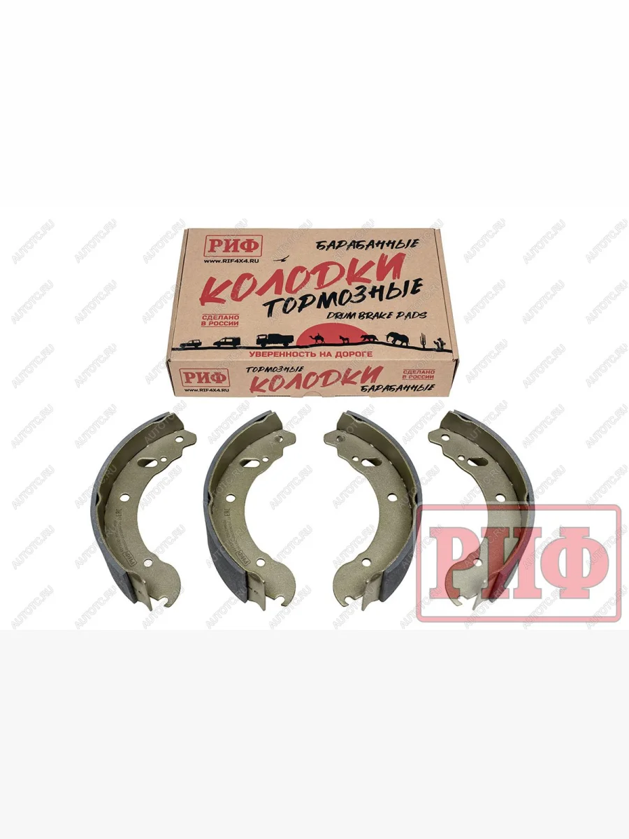 Колодки тормозные задние РИФ для ГАЗ Соболь (3302-3502090)  rif3302-3502090rdp  в Воронеже Воронежской области