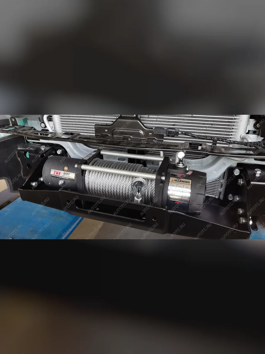 Площадка под лебёдку в штатный бампер РИФ  Tank 500 (2021-2025) (черная)  в Воронеже Воронежской области