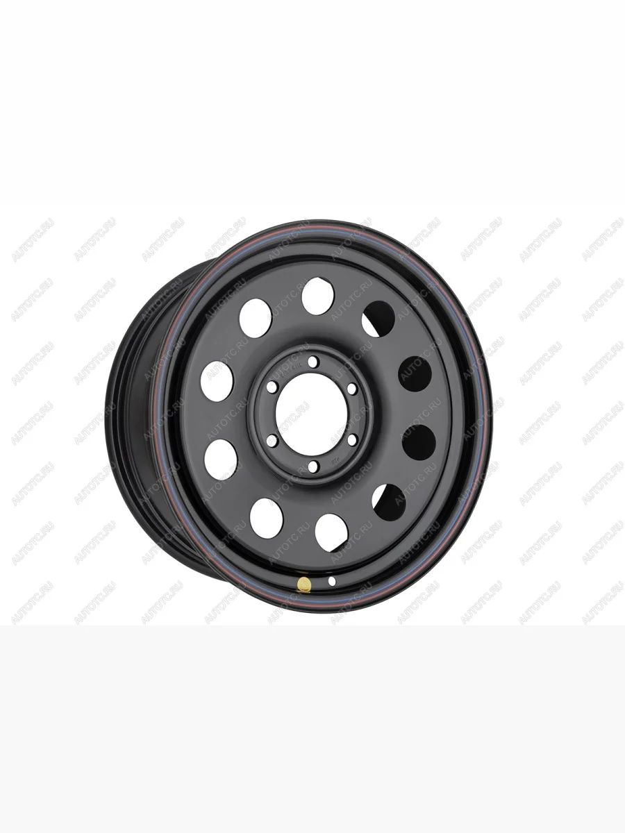 Диск усиленный стальной (6x139,7 7,5xR17 d110 ET+25) OFF-ROAD Wheels  Mitsubishi L200 (1996-2005), Mitsubishi Pajero Sport (1996-2004), Toyota Hilux (2004-2011) (черный)  в Воронеже Воронежской области