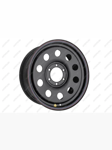 Диск усиленный стальной (6x139,7 7,5xR18 d110 ET+25) OFF-ROAD Wheels (черный) Mitsubishi L200  3 K6T-K7T (1996-2005), Mitsubishi Pajero Sport  PA (1996-2004), Toyota Hilux  AN10,AN20 (2004-2011)