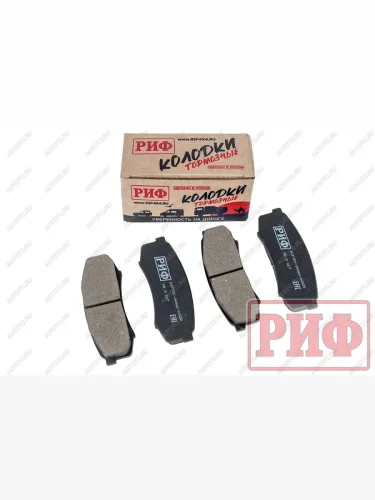 Колодки тормозные задние РИФ Toyota LC 105,120, Mitsubishi Pajero 3, 4 OEM 04466-60020, 04466-60010 , 4605A448  riftoy-04466-60020