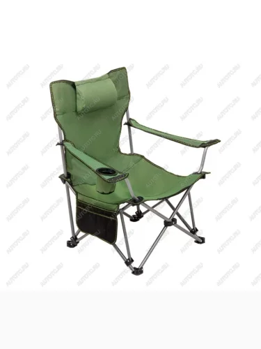 Кресло PREMIER складное с откид.спинкой, твердые тканевые подлокотники (зеленый), нагрузка 80 кг  pr-xm-01