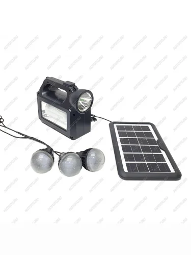 Фонарь аккумуляторный кемпинговый 8017MK (три лампы)  gd-8017mk