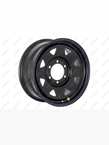 Диск усиленный стальной (6x139,7 8xR17 d110 ET+25) (треугольник мелкий) Off-Road Wheels (черный) Mitsubishi L200  3 K6T-K7T (1996-2005), Tank 300 (2020-2025), Tank 500 (2021-2025), Toyota Land Cruiser  80 (1989-1997)