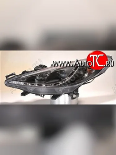 207 ФАРА Л+П (КОМПЛЕКТ) ТЮНИНГ ЛИНЗОВАН (DEVIL EYES) БЕЗ ПРОТИВОТУМ ВНУТРИ ЧЕРН SONAR pg20705-002b-n