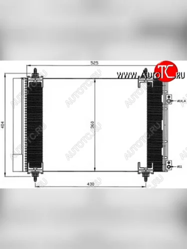 307 (308 07-CT C4 04-) КОНДЕНСАТОР КОНДИЦ (см.каталог) BODYPARTS pg30700-931