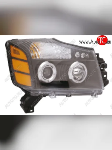 ARMADA ФАРА Л+П (КОМПЛЕКТ) ТЮНИНГ ЛИНЗОВАН С СВЕТЯЩ ОБОДК ДИОД ВНУТРИ ЧЕРН EAGLE EYES nnarm04-001b-n