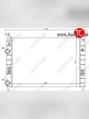 ALBEA (PALIO 98-) РАДИАТОР ОХЛАЖДЕН BODYPARTS ftalb05-910