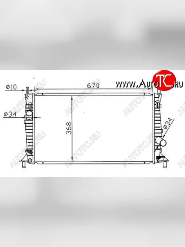 3 (+ FD FOCUS 05-  C-MAX 03- VV S40 04-) РАДИАТОР ОХЛАЖДЕН 1.3 1.6 2 BODYPARTS mzx0304-913
