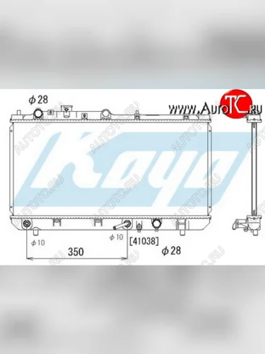 323 РАДИАТОР ОХЛАЖДЕН AT 1.4 1.5 1.9 (KOYO) KOYORAD mz32398-912