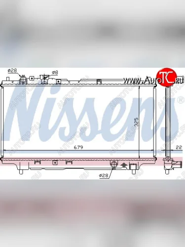 323 РАДИАТОР ОХЛАЖДЕН MT 1.6 (1 ряд) BODYPARTS mz32394-913
