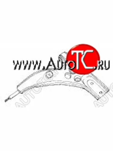 323 РЫЧАГ ПЕРЕДН ПОДВЕСКИ ПРАВ НИЖН БЕЗ ШАРОВ ОПОР С 1 САЛЕЙНТ-БЛОК (Тайвань) SH mz32390-810-r