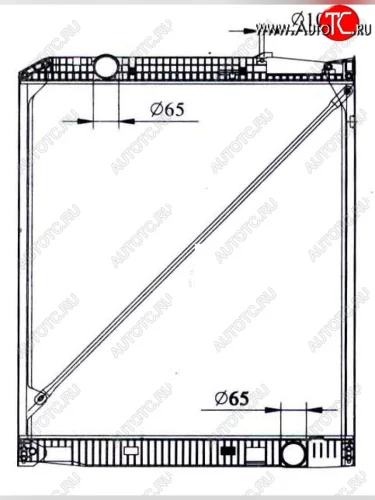 ACTROS (1015 x 818 mm) РАДИАТОР ОХЛАЖДЕН (см.каталог) BODYPARTS mdact96-911