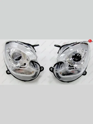 COOPER {COUNTRYMAN} ФАРА Л+П (КОМПЛЕКТ) ТЮНИНГ С РЕГ.МОТОР , УК.ПОВОР , СВЕТЯЩ.СЕКЦИЯМИ (БИКСЕНОН) (SONAR) ВНУТРИ ХРОМ SONAR mncoo10-001h-n