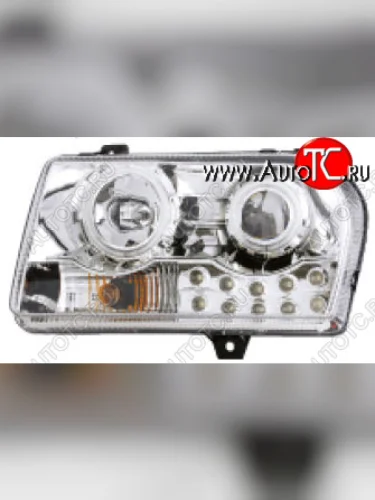 300C ФАРА Л+П (КОМПЛЕКТ) ТЮНИНГ С СВЕТЯЩ ОБОДК , ДИОД (EAGLE EYES) ВНУТРИ ХРОМ EAGLE EYES cr30c05-000h-n