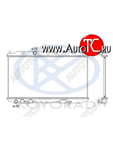 ALMERA {+ P12 02-} РАДИАТОР ОХЛАЖДЕН MT (KOYO) KOYORAD nnalm02-912