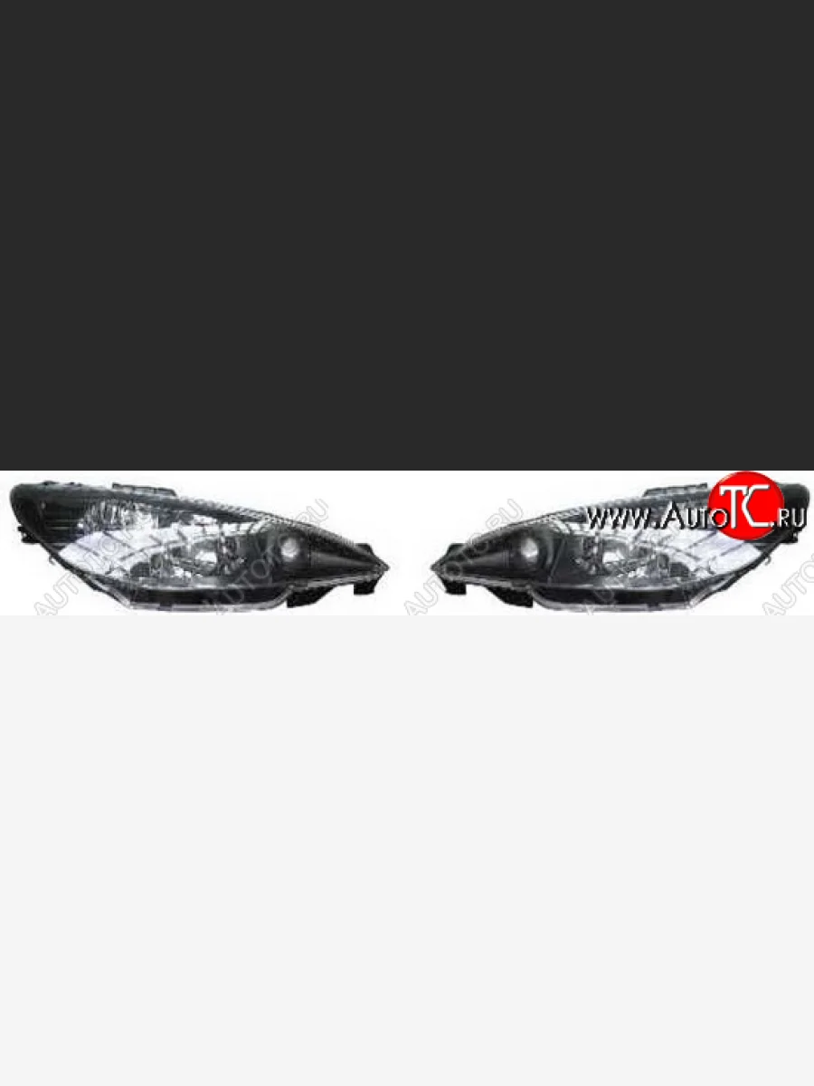 206 ФАРА Л+П (КОМПЛЕКТ) ПКОРРЕКТОР ТЮНИНГ ПРОЗРАЧ ВНУТРИ (DEPO) ЧЕРН DEPO pg20698-002b-n  в Воронеже Воронежской области