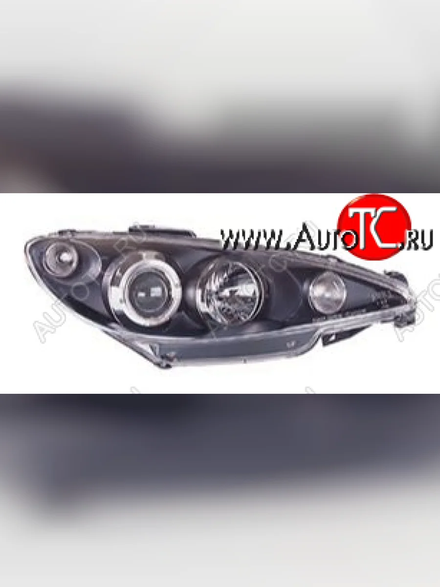 206 ФАРА Л+П (КОМПЛЕКТ) ТЮНИНГ ЛИНЗОВАН С СВЕТЯЩ ОБОДК (SONAR) ВНУТРИ ЧЕРН SONAR pg20698-005b-n  с доставкой в г. Керчь