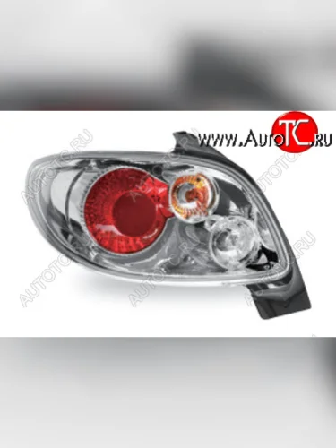 206 ФОНАРЬ ЗАДН ВНЕШН Л+П (КОМПЛЕКТ) ТЮНИНГ ПРОЗРАЧ (JUNYAN) ВНУТРИ ХРОМ JUNYAN pg20698-745h-n