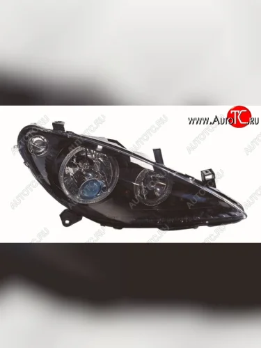 307 ФАРА Л+П (КОМПЛЕКТ) ТЮНИНГ (DEPO) ЛИНЗОВАН С 2 СВЕТЯЩ ОБОДК С РЕГ.МОТОР ВНУТРИ ЧЕРН DEPO pg30701-001b-n