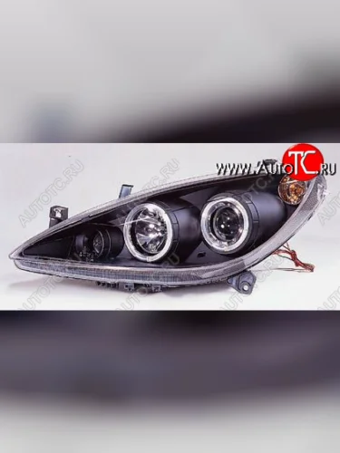 307 ФАРА Л+П (КОМПЛЕКТ) ТЮНИНГ ЛИНЗОВАН С ПРОТИВОТУМ С 2 СВЕТЯЩ ОБОДК С РЕГ.МОТОР (SONAR) ВНУТРИ ЧЕРН SONAR pg30701-002b-n