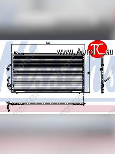 406 КОНДЕНСАТОР КОНДИЦ (NISSENS) (AVA) (см.каталог) NISSENS pg40695-930