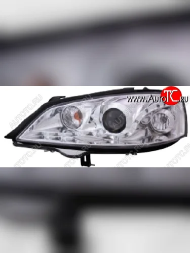 ASTRA ФАРА Л+П (КОМПЛЕКТ) ТЮНИНГ ЛИНЗОВАН (DEVIL EYES) +- ПКОРРЕКТОР (EAGLE EYES) ВНУТРИ ХРОМ EAGLE EYES opast98-005h-n