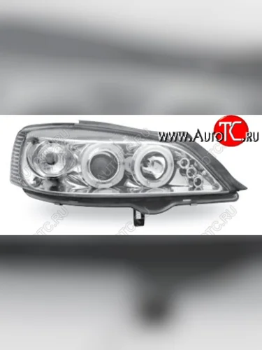 ASTRA ФАРА Л+П (КОМПЛЕКТ) ТЮНИНГ ЛИНЗОВАН С 2 СВЕТЯЩ ОБОДК (JUNYAN) ВНУТРИ ХРОМ JUNYAN opast98-006h-n