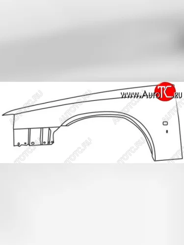 960 (S90 97-) КРЫЛО ПЕРЕДН ЛЕВ (Тайвань) BODYPARTS vv96095-270-l