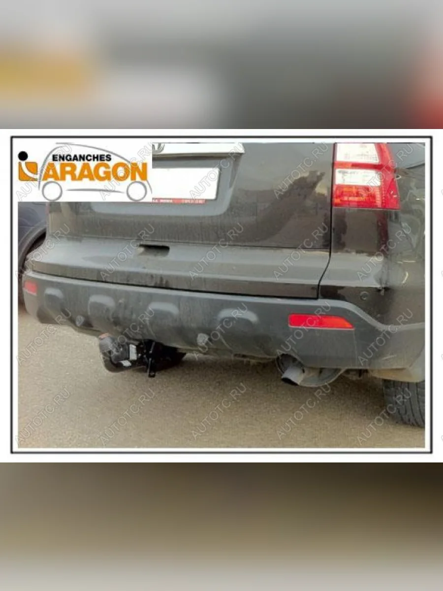 ТСУ для HONDA CR-V 2007-2012, Тип шара: Горизонтальный, условно-съемный (лебединая шея) (A)  Хонда ЦРВ Aragon e2401ca  в Воронеже Воронежской области
