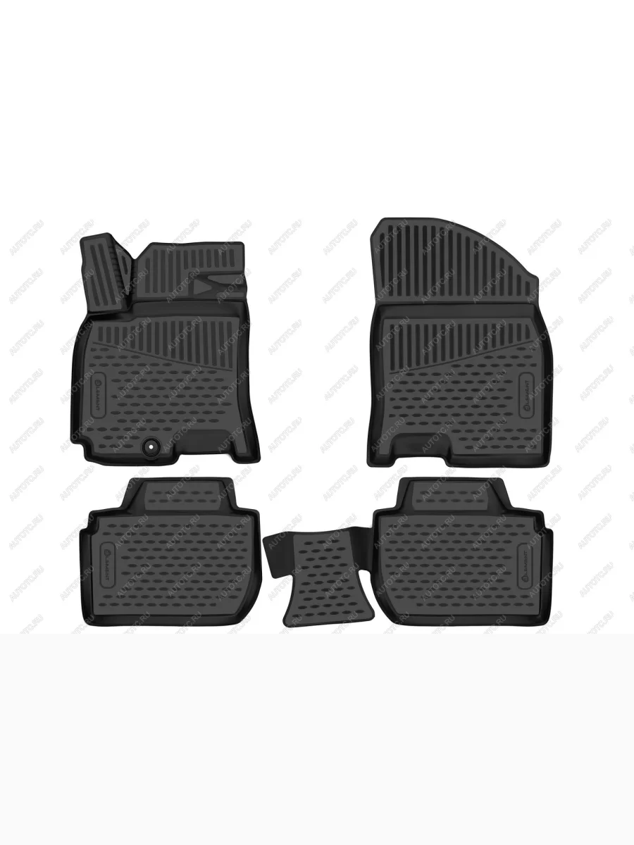 Коврики 3D в салон (полиуретан) Element BAIC U5 Plus (2021-2025) (черные)  с доставкой в г. Керчь