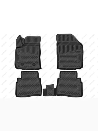 Коврики 3D в салон (полиуретан) Element (черные) Kaiyi Е5 (2021-2025)