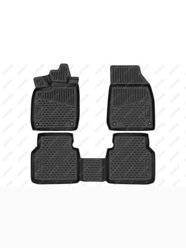 Коврики 3D в салон (кроссовер, battery electric, USA) Element (черные) Volkswagen ID4 (2020-2025)