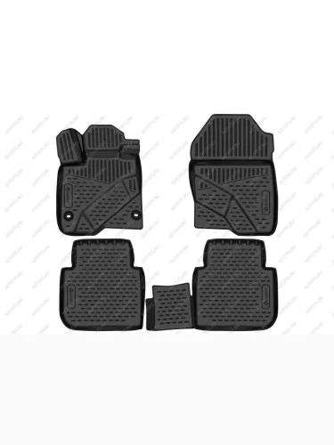 Коврики 3D в салон Element (черные) Honda CR-V  6 RS (2022-2025)